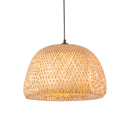 Gaia Collection Rattan Bowl Pendant Light