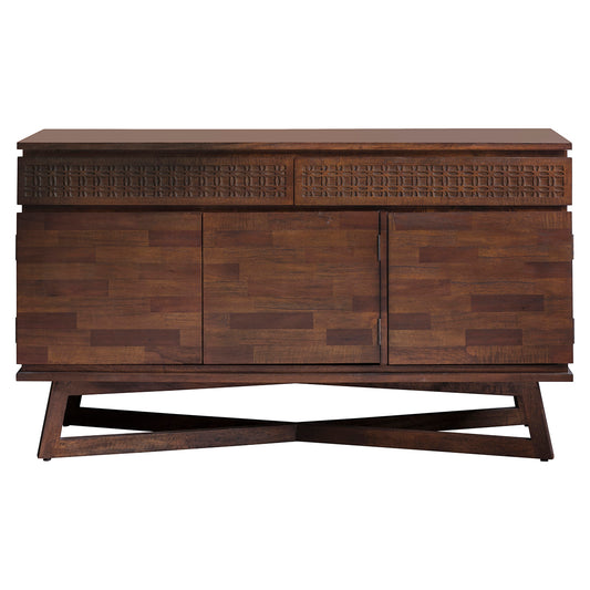 Gaia Collection Mango Sideboard in Chocolate Mindi Brown