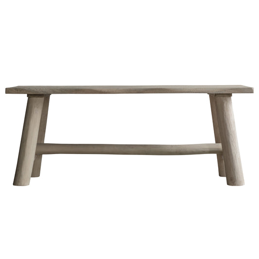 Zen Collection Rustic Small Eucalyptus and Mango Bench