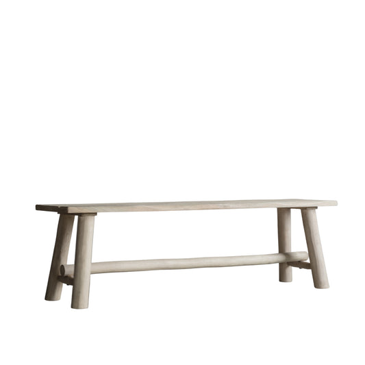 Zen Collection Rustic Large Eucalyptus and Mango Bench