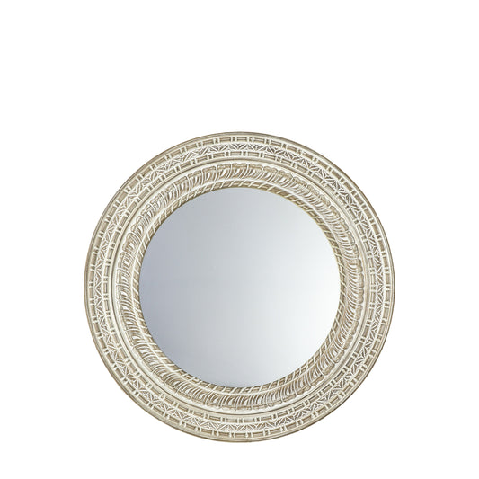 Zen Collection Natual Round Wall Mirror