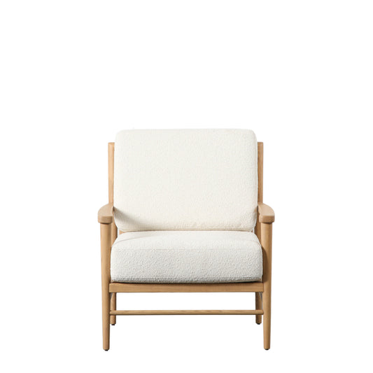 Namaste Collection Rattan Armchair in Cream