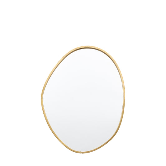 Zen Collection Medium Organic Mirror in Gold