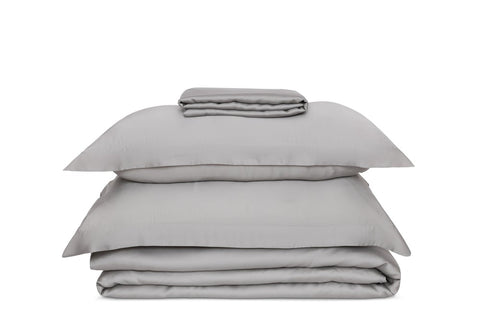 Ethical Bedding Tencel Sheet set In Stone Grey