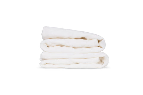 ethical bedding's sleepyhead pillow protectors in white