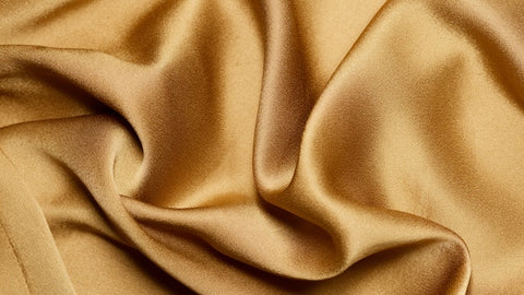 gold coloured silk